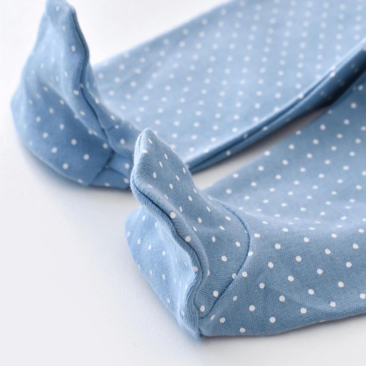 Bibaby Organik Zıbın Takımı 3lü Wild Flowers Spring Blue