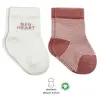 Bibaby Çorap Soket 2li Penye Big Heart Bistyle Pudra