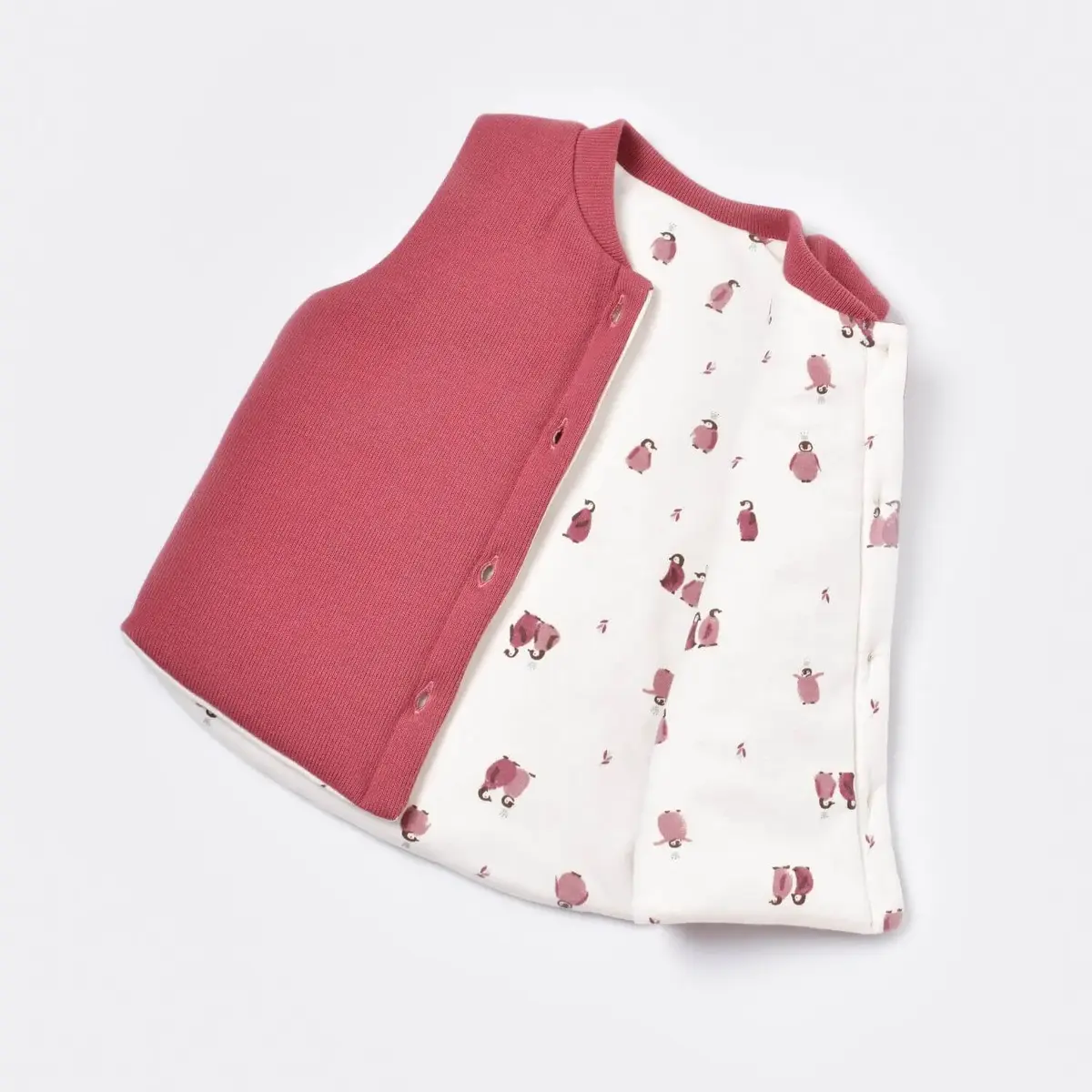 Bibaby Organik Yelek Little Love Rose Dry