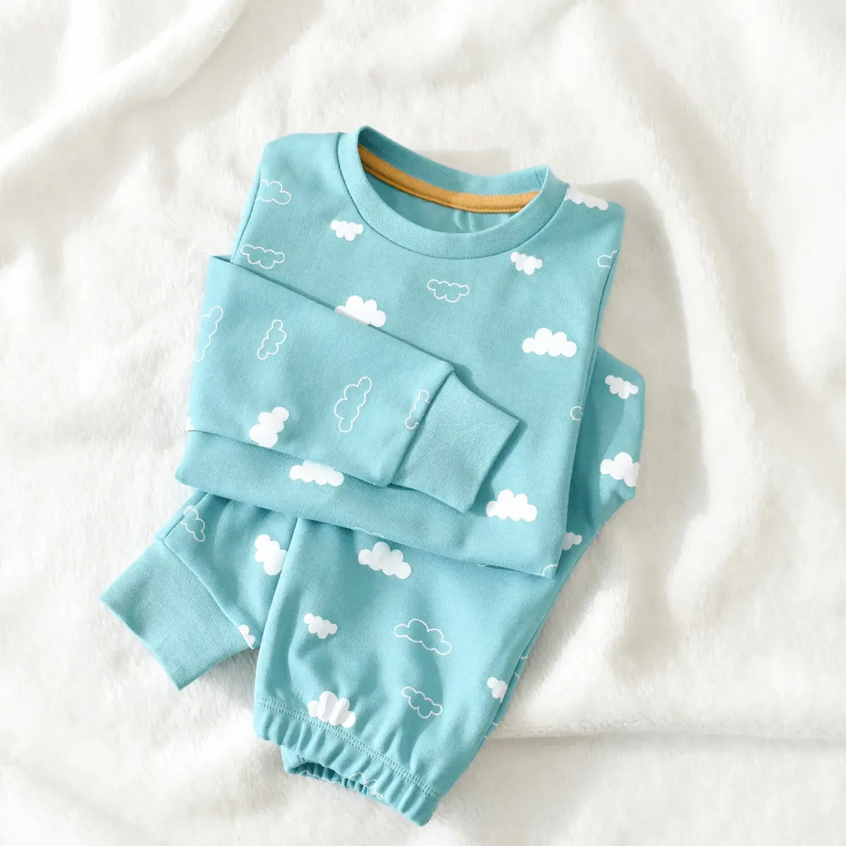 Bibaby Pijama Takımı Cute Cloudy Mint
