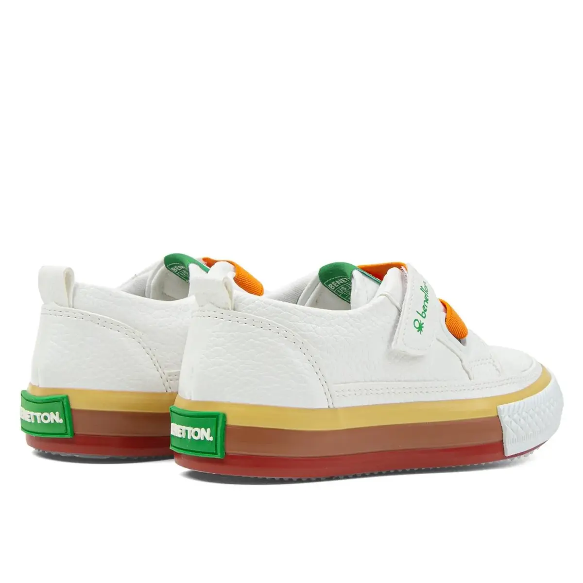 Benetton Ayakkabı Spor Beyaz - Turuncu