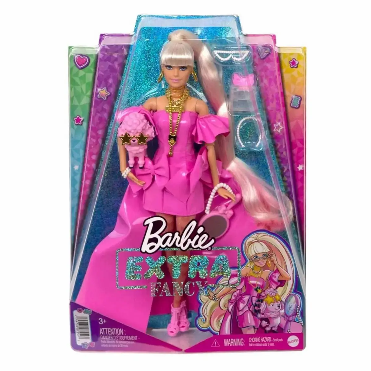 Barbie Extra Fancy - Pembe Kostümlü Bebek