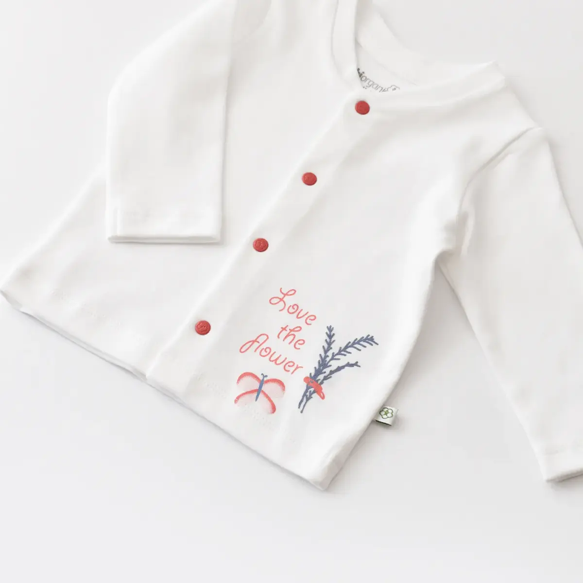 Bibaby Organk Zıbın Takımı Battaniyeli Tüllü Wild Flowers Coral
