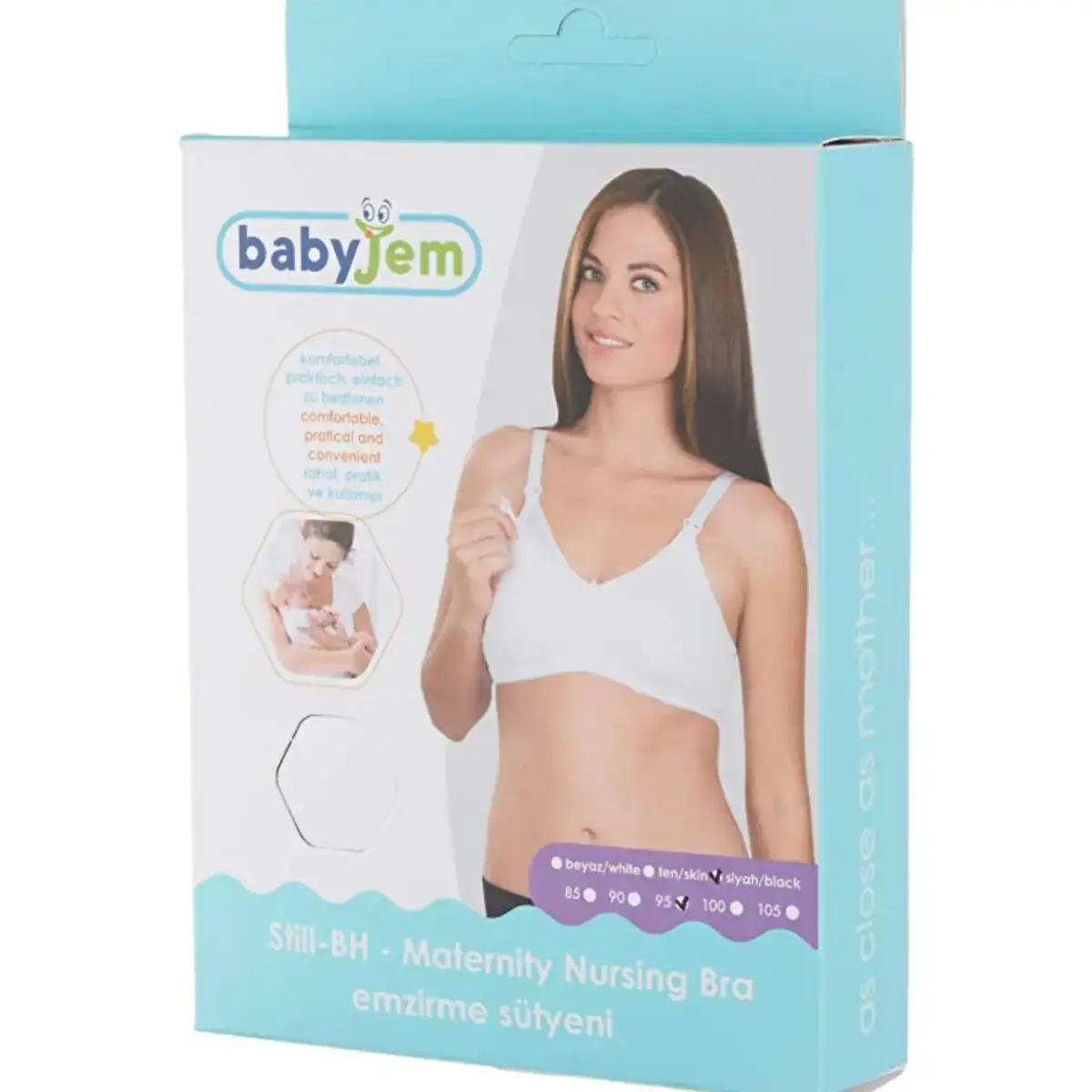 Babyjem Emzirme Sütyeni 100 Beden Beyaz