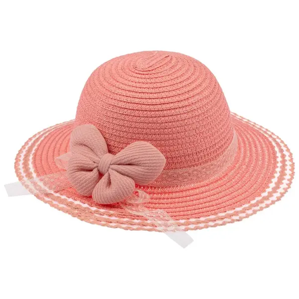 Kitti Şapka Hasır 1-3Yaş Orta Pembe Asortili