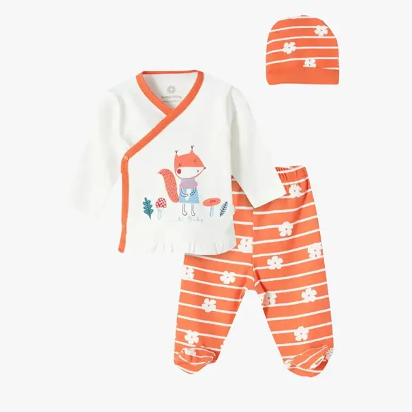 Luggi Baby Zıbın Takımı 3lü Sevimli Tilki