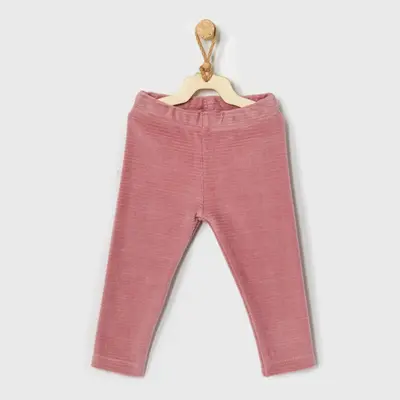 Andy Wawa Pantolon Velvet Street Style Koyu Pembe