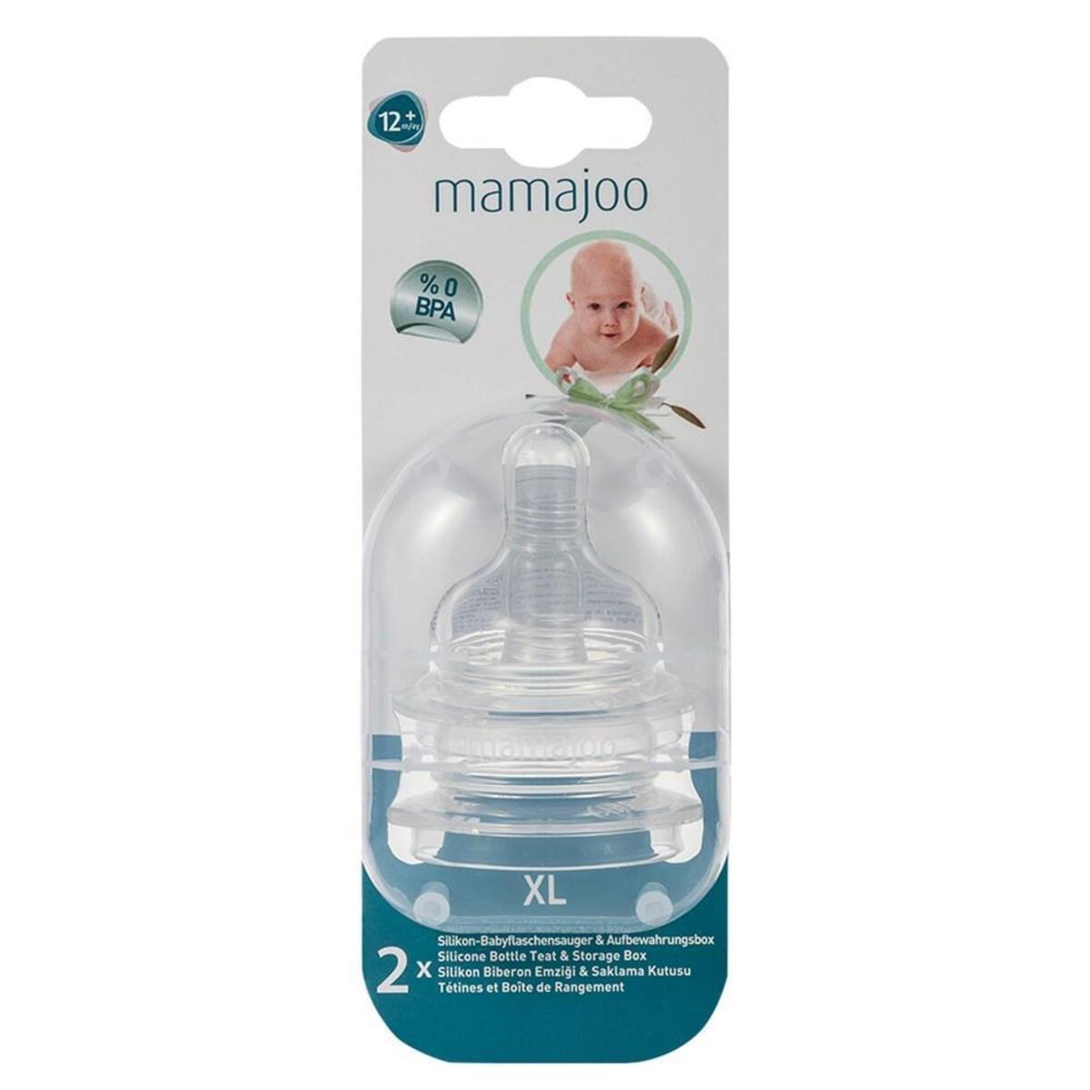 Mamajoo Silikon Biberon Emziği 2li 12+ Ay Yoğun Akış