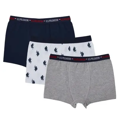 U.S. Polo 3'lü Boxer Takım Lacivert