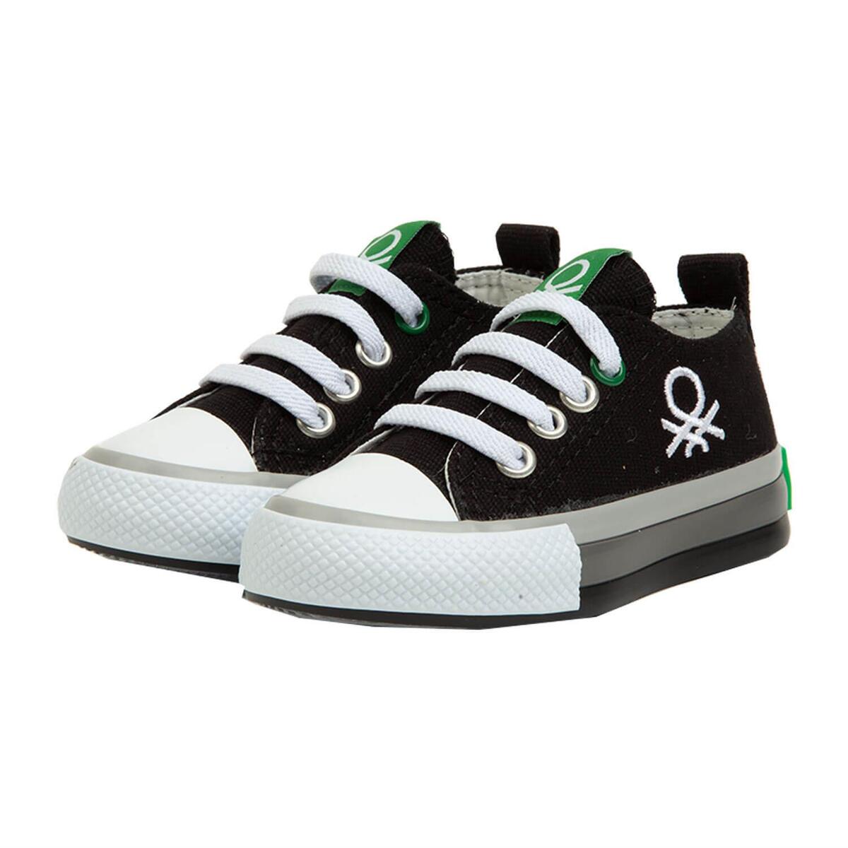 Benetton Ayakkabı Spor Keten Siyah