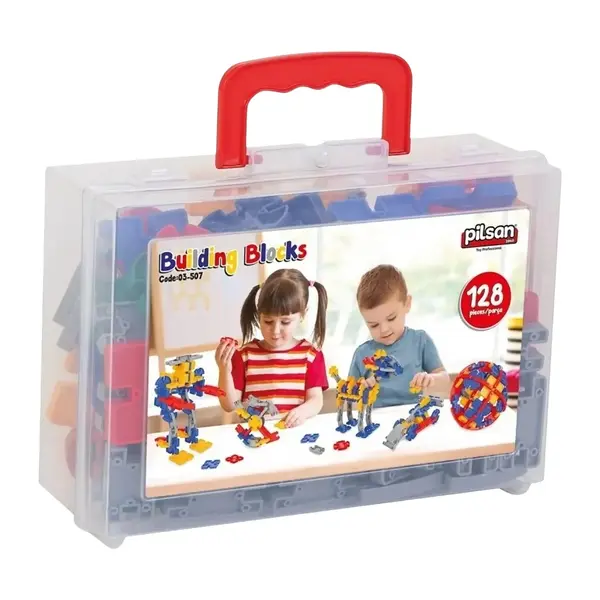 Pilsan Buıldıng Blocks 128 Parça (Çantalı)