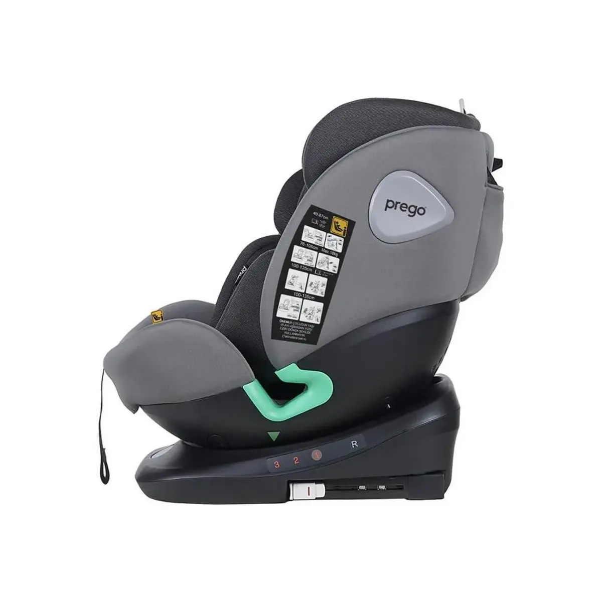 Prego Q9004 Tronfıx I-Size Oto Koltuğu Gri