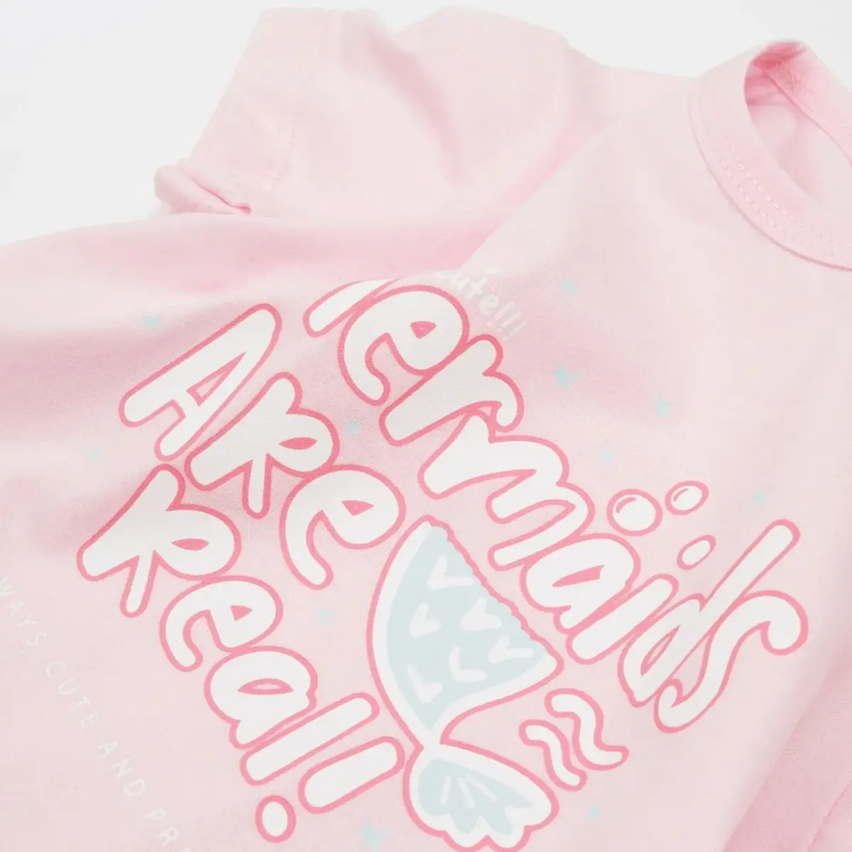 Bibaby T-Shirt Bimini The Mermaid Pembe