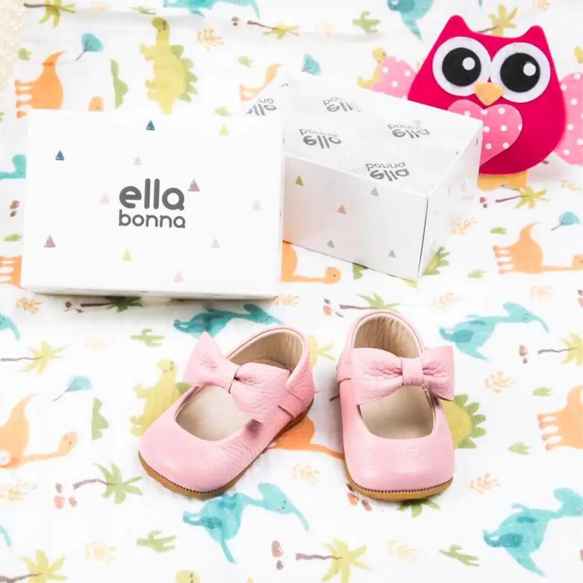 Ella Bonna Bebek Ayakkabısı Hakiki Deri Mary Jane Pembe