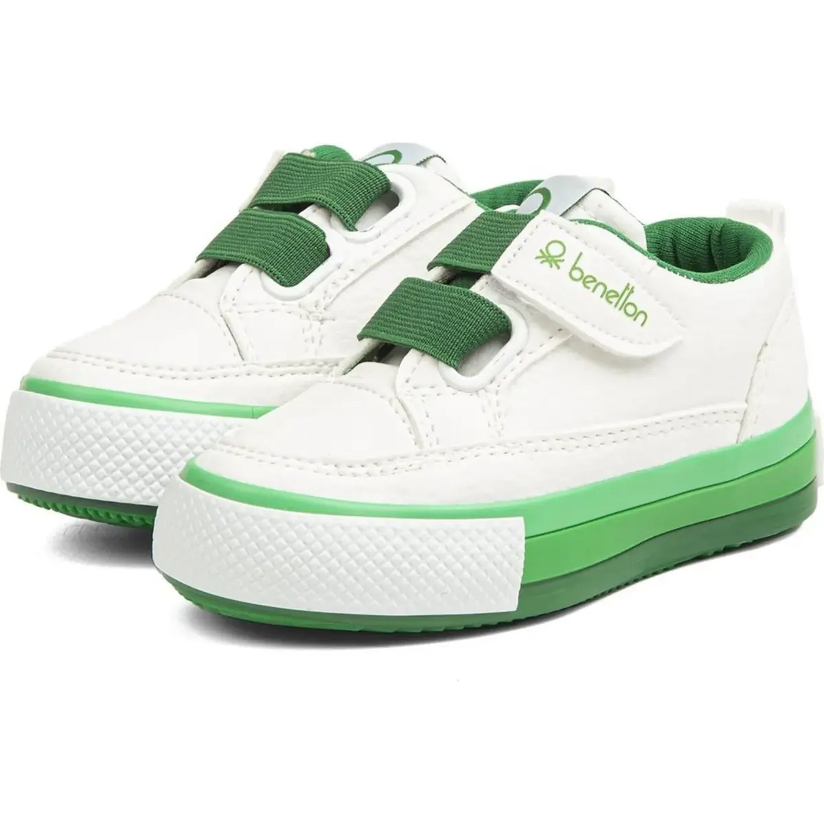 Benetton Ayakkabı Spor Beyaz - Yeşil