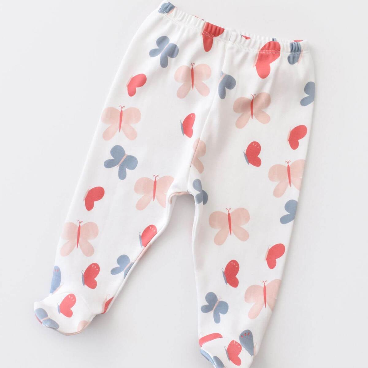 Bibaby Organik Zıbın Takımı Wild Flowers Coral
