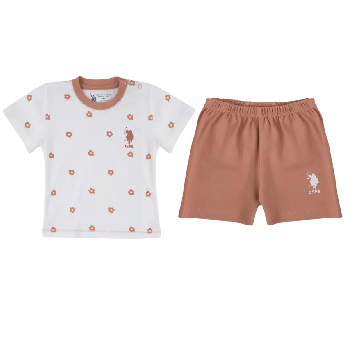 U.S. Polo 2li Takım T-Shirt Krem