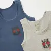 Natuline Organik Atlet Likralı Cool Tiger 2li İndigo - Gri Melanj