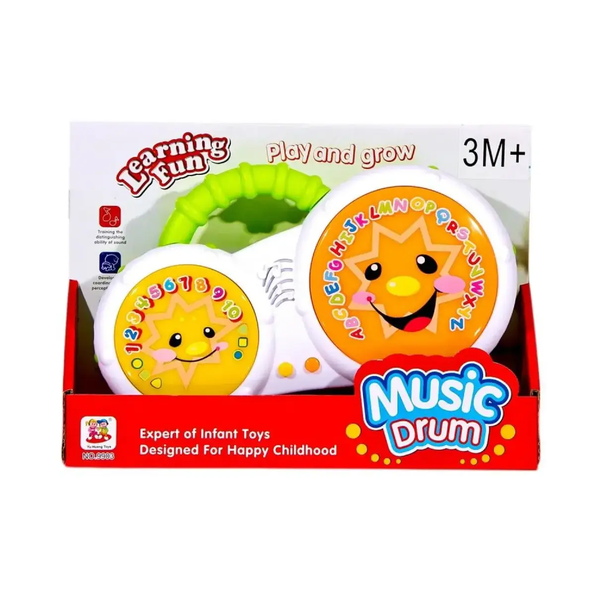 Kutulu Müzikli Pilli Davul