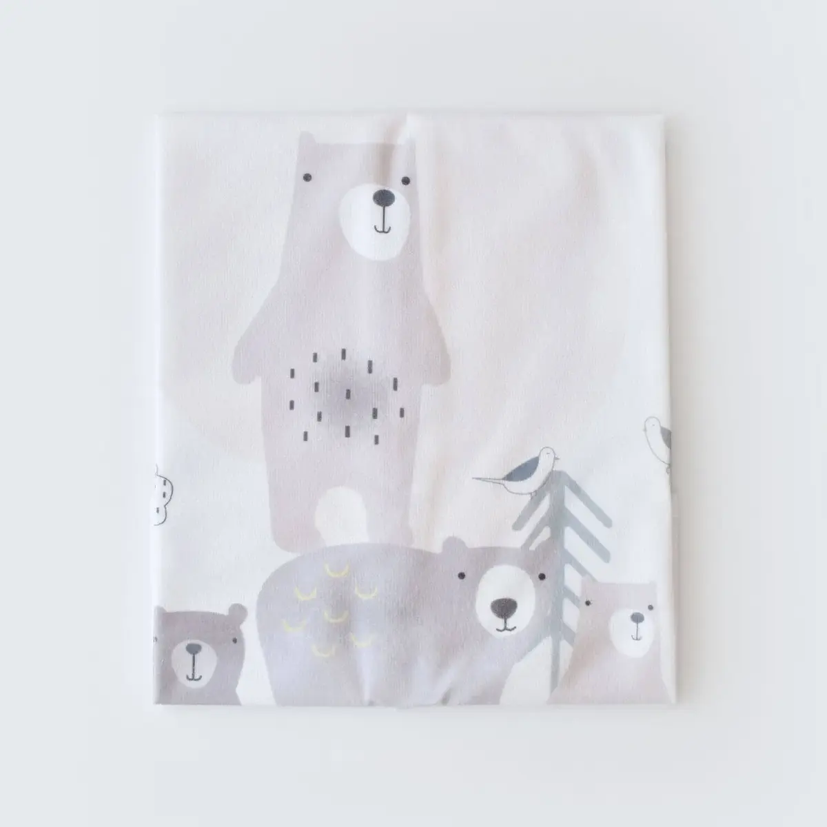 Bibaby Alt Açma Muşamba Bear Family Ekru