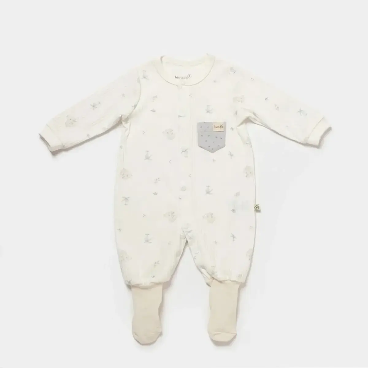 Bibaby Organik Tulum Patikli Koala Jungle Gri