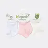 Bibaby Organik Çorap Soket 3lü Summer Pembe