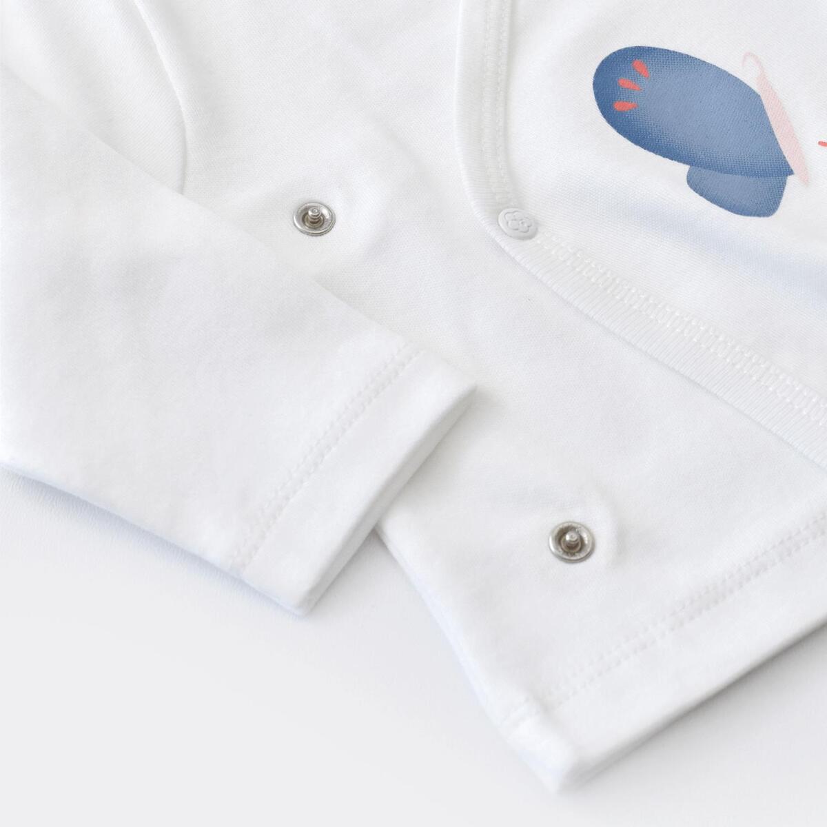 Bibaby Organik Zıbın Takımı 3lü Wild Flowers Spring Blue