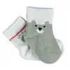 Bibaby Organik Çorap Soket 2li Happy Bear Yeşil