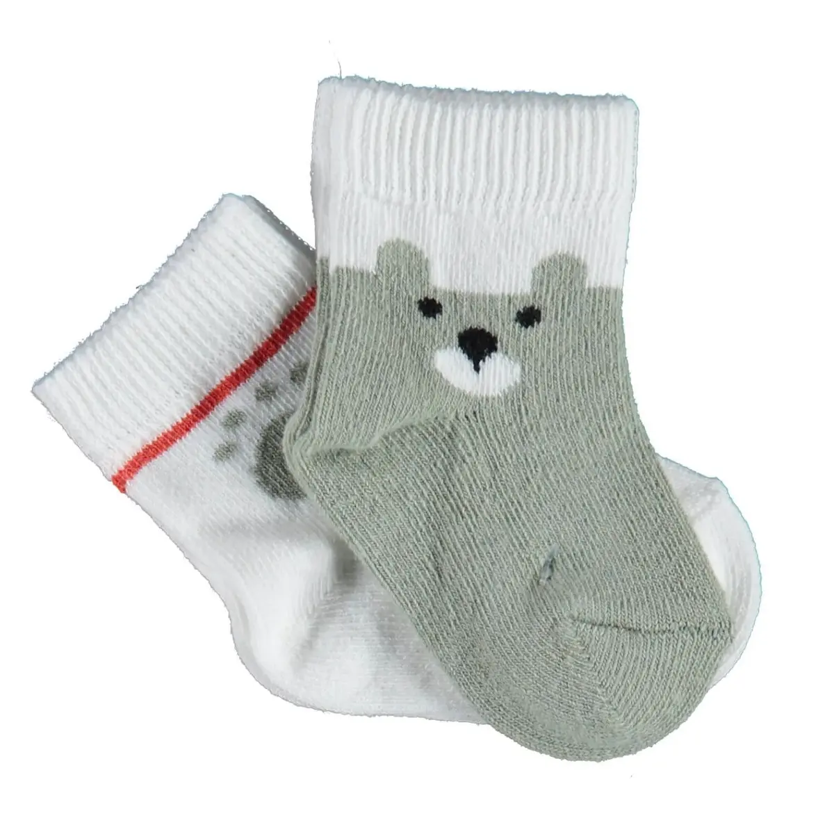 Bibaby Organik Çorap Soket 2li Happy Bear Yeşil Bibaby Organik Çorap Soket 2li Happy Bear Yeşil