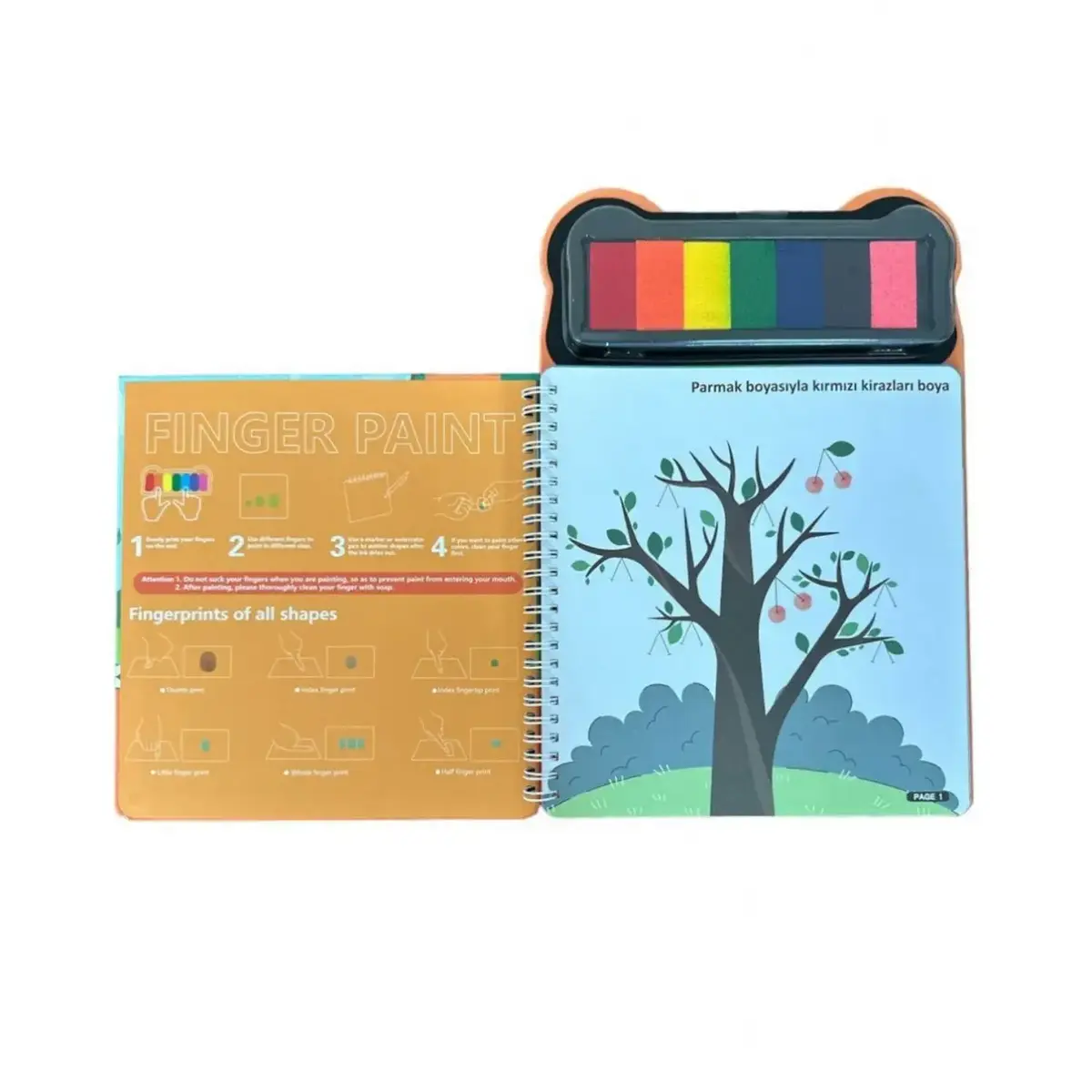 Lino Parmak Boyama Aktivite Kitabı Anımal