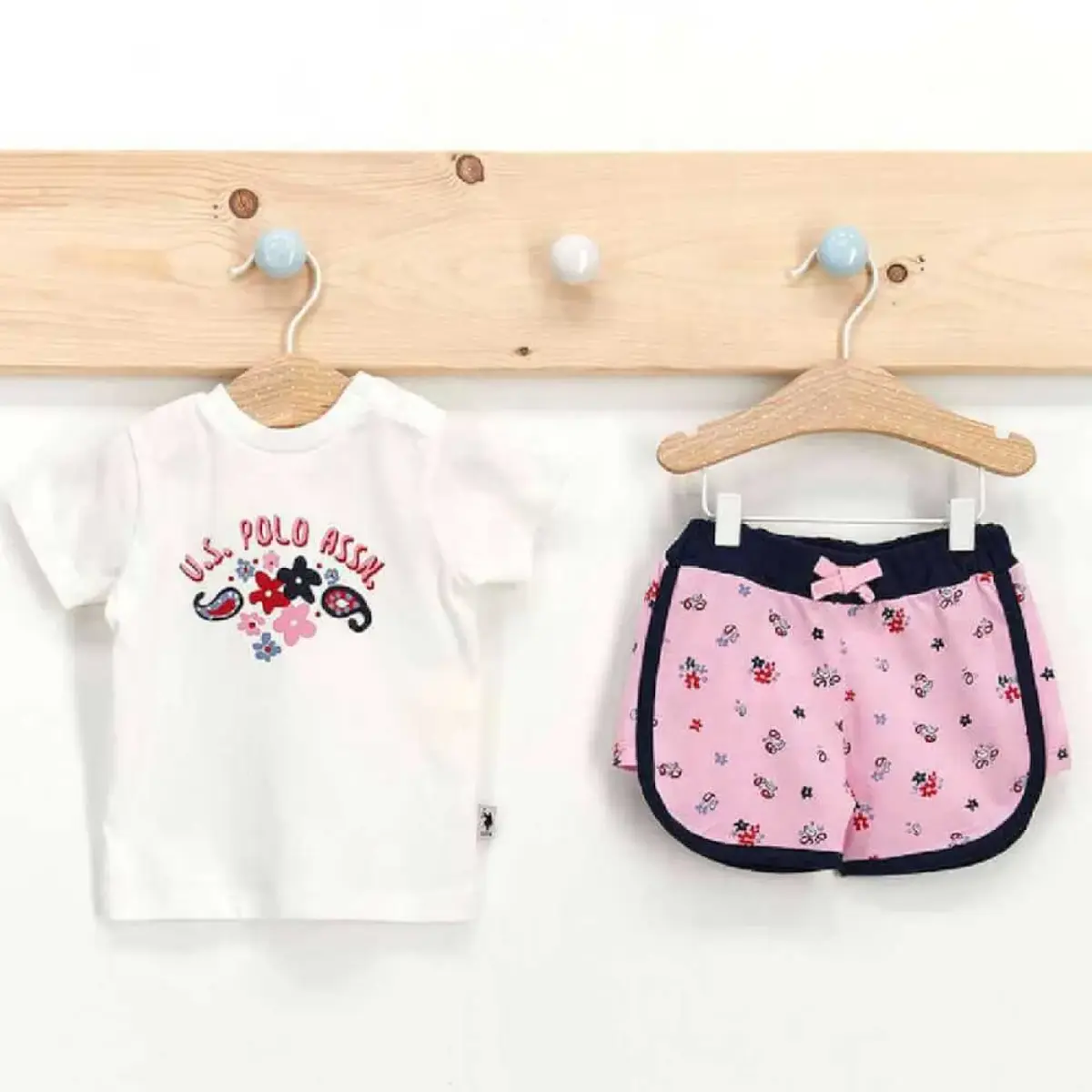 U.S. Polo 2li Takım T-Shirt Krem