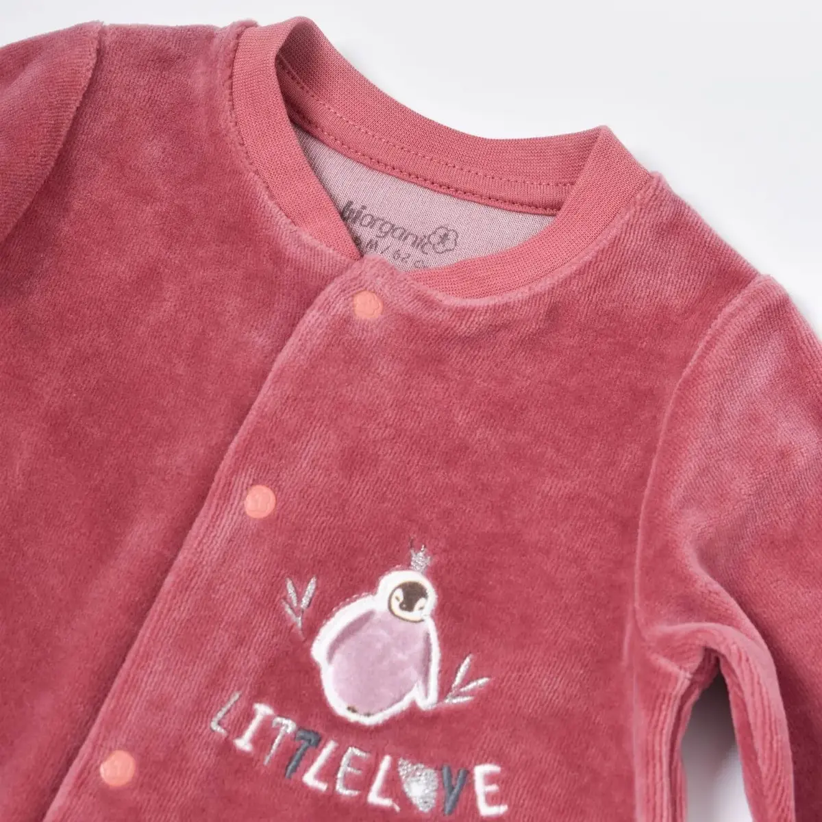Bibaby Organik Tulum Kadife Little Love Rose Dry