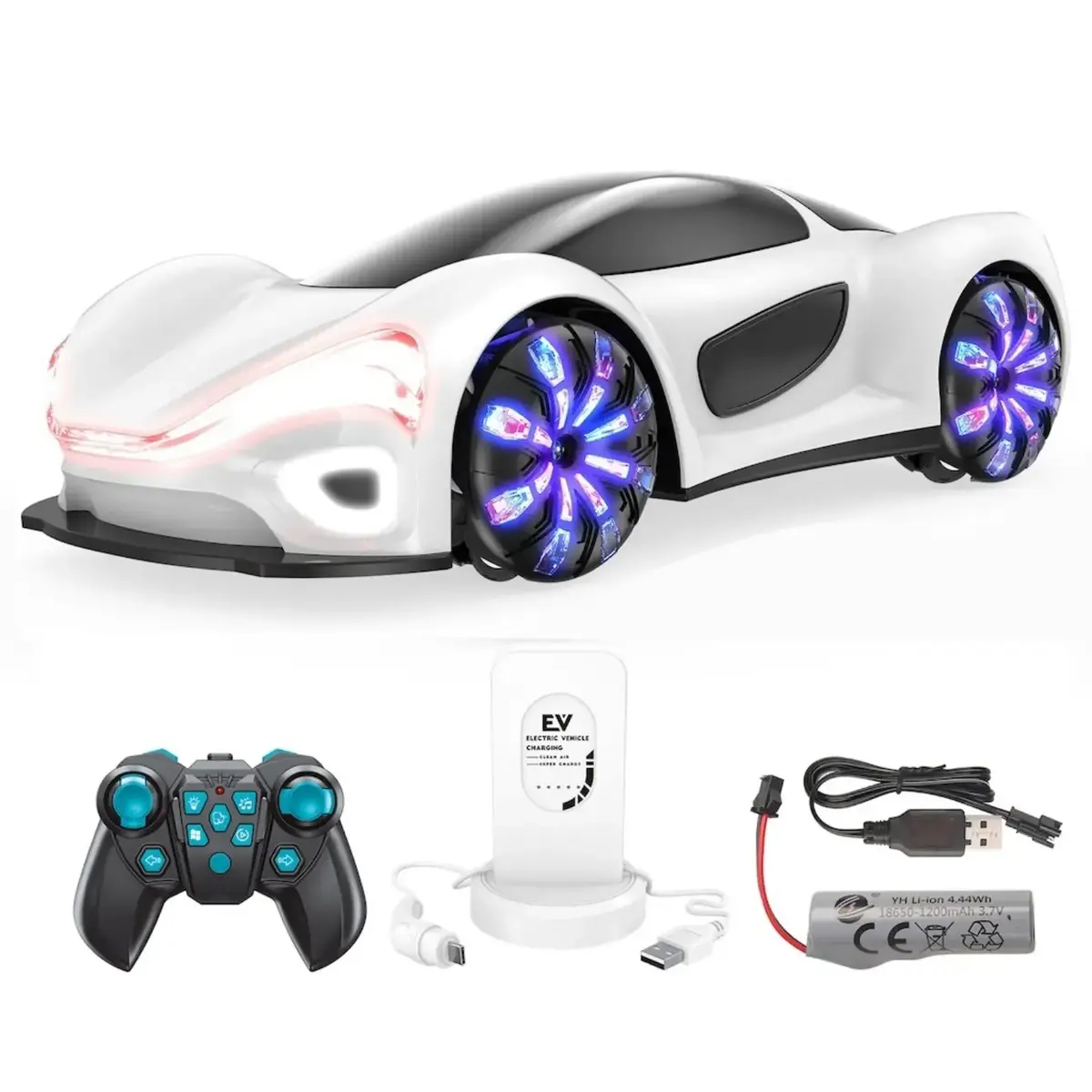 Vardem Uzaktan Kumandalı 2.4G Şarjlı Işıklı Müzikli Şarj İstasyonlu Spor Araba