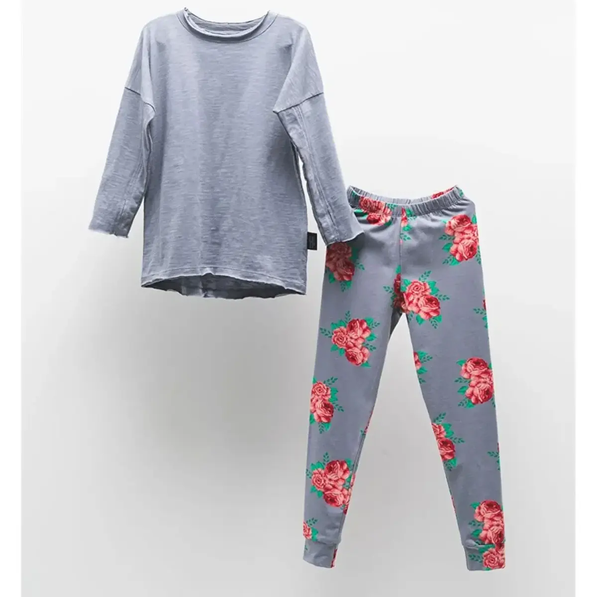 Moi Noi 2li Takım Taytlı Mavi Moi Noi 2li Takım Taytlı Mavi