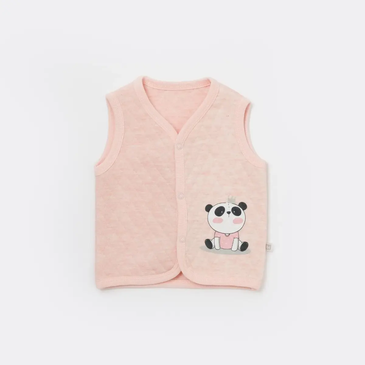 Bibaby Yelek Kapitone Live Pandas Pembe