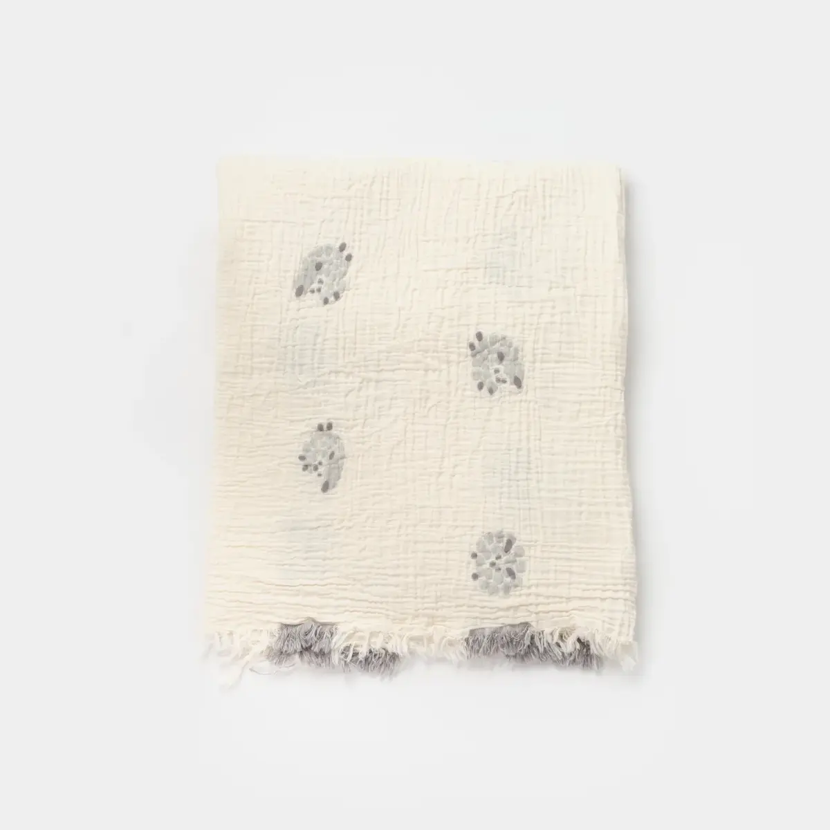 Bibaby Battaniye Müslin Lamb Friends Gri