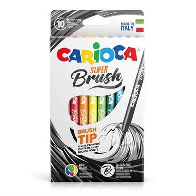 Carioca Süper Brush Keçeli Boya Kalemi 10lu