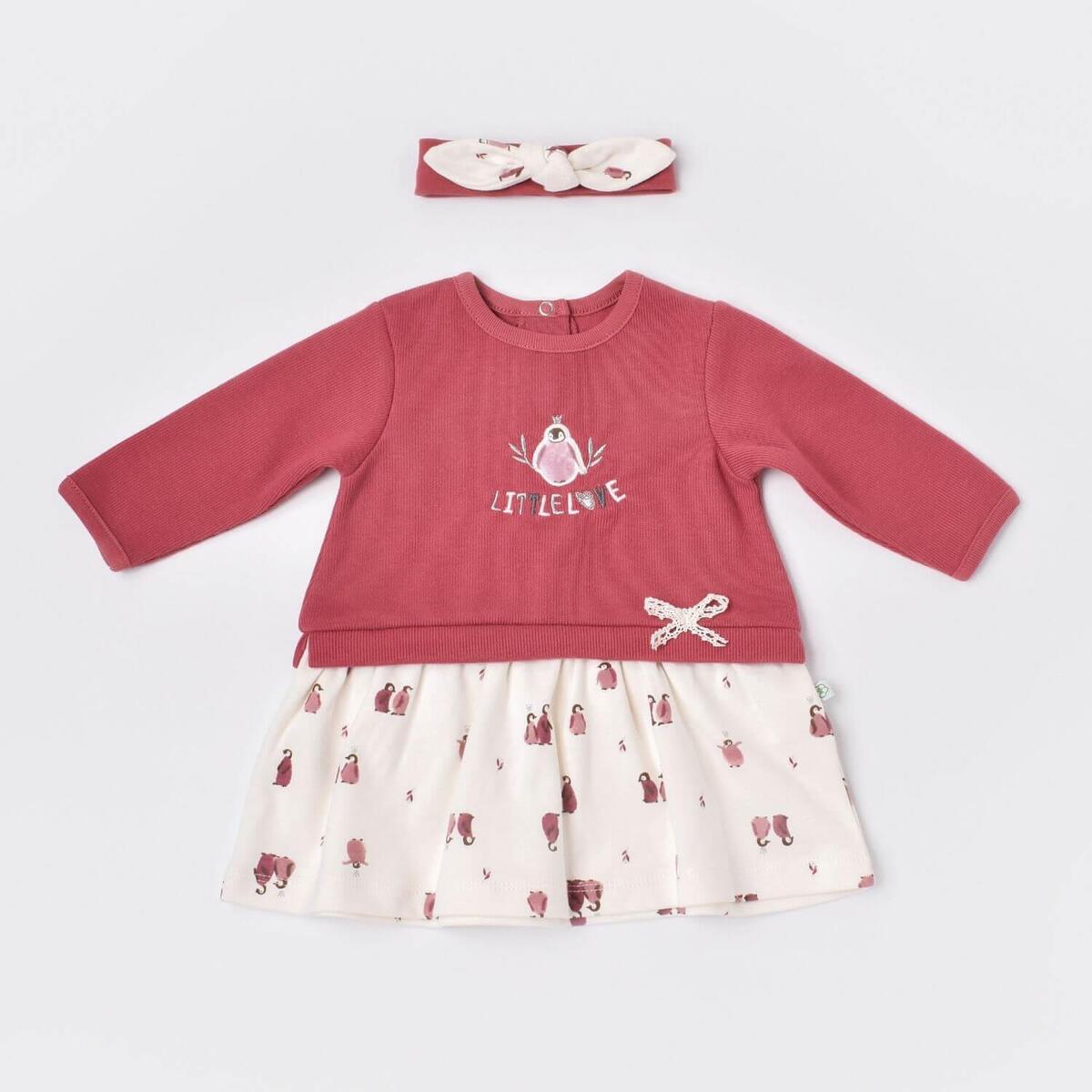 Bibaby Elbise Organik Little Love Rose Dry