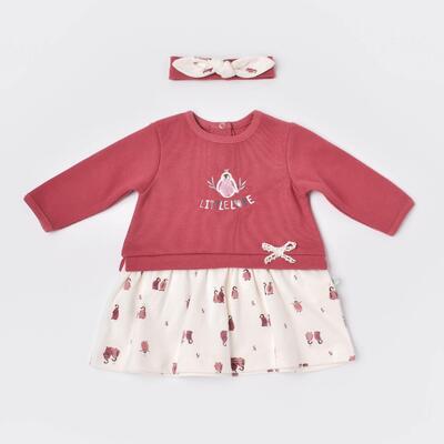 Bibaby Elbise Organik Little Love Rose Dry