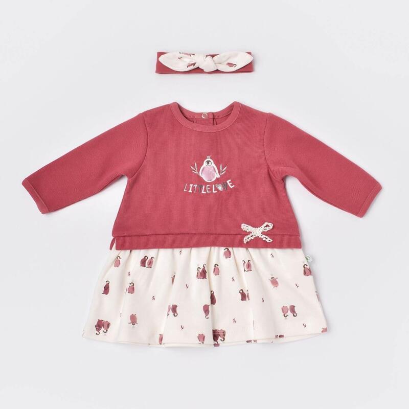 Bibaby Elbise Organik Little Love Rose Dry