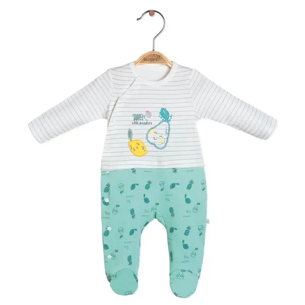 Bibaby Organik Tulum Pear Is So Sweet Ekru - Yeşil