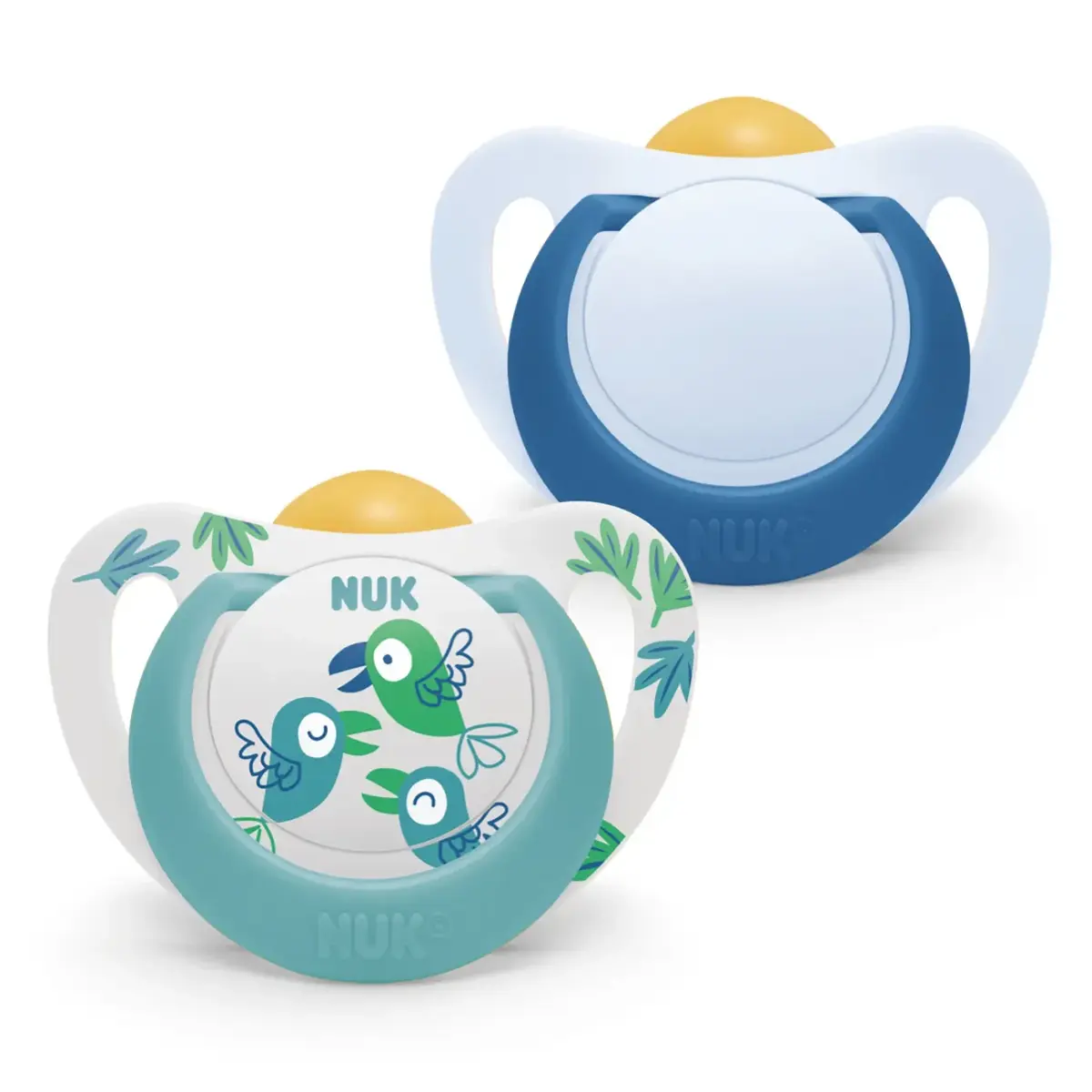 Nuk Star Kauçuk Emzik 2li 6-18 Ay Erkek Nuk Star Kauçuk Emzik 2li 6-18 Ay Erkek