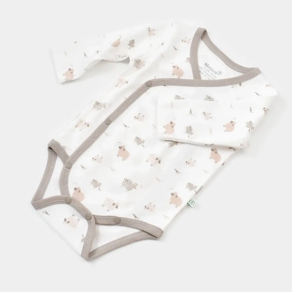 Bibaby Organik Zıbın Takımı Curly Sheep Bej