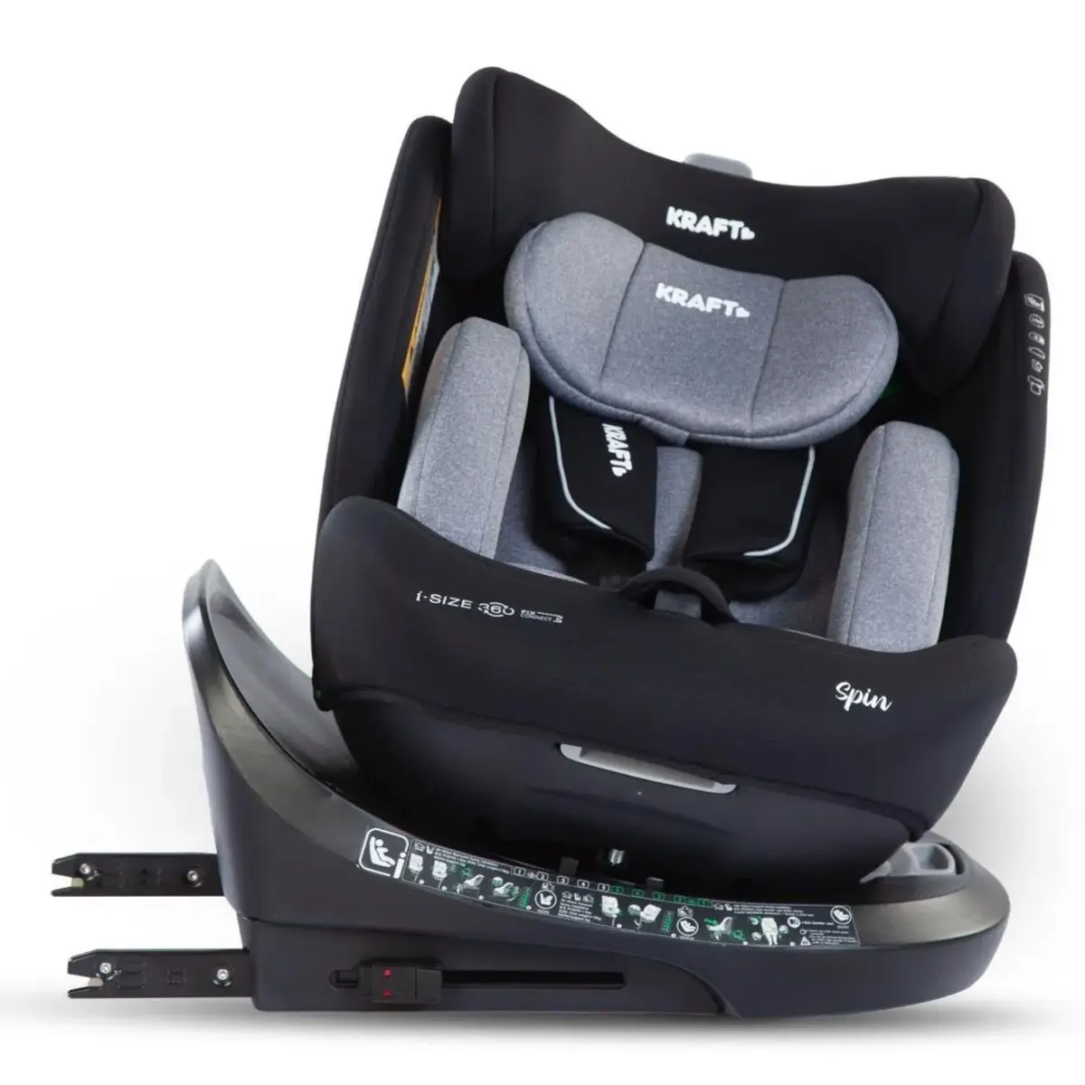 Kraft Spin I-Size Oto Koltuğu 0-36 Kg Black
