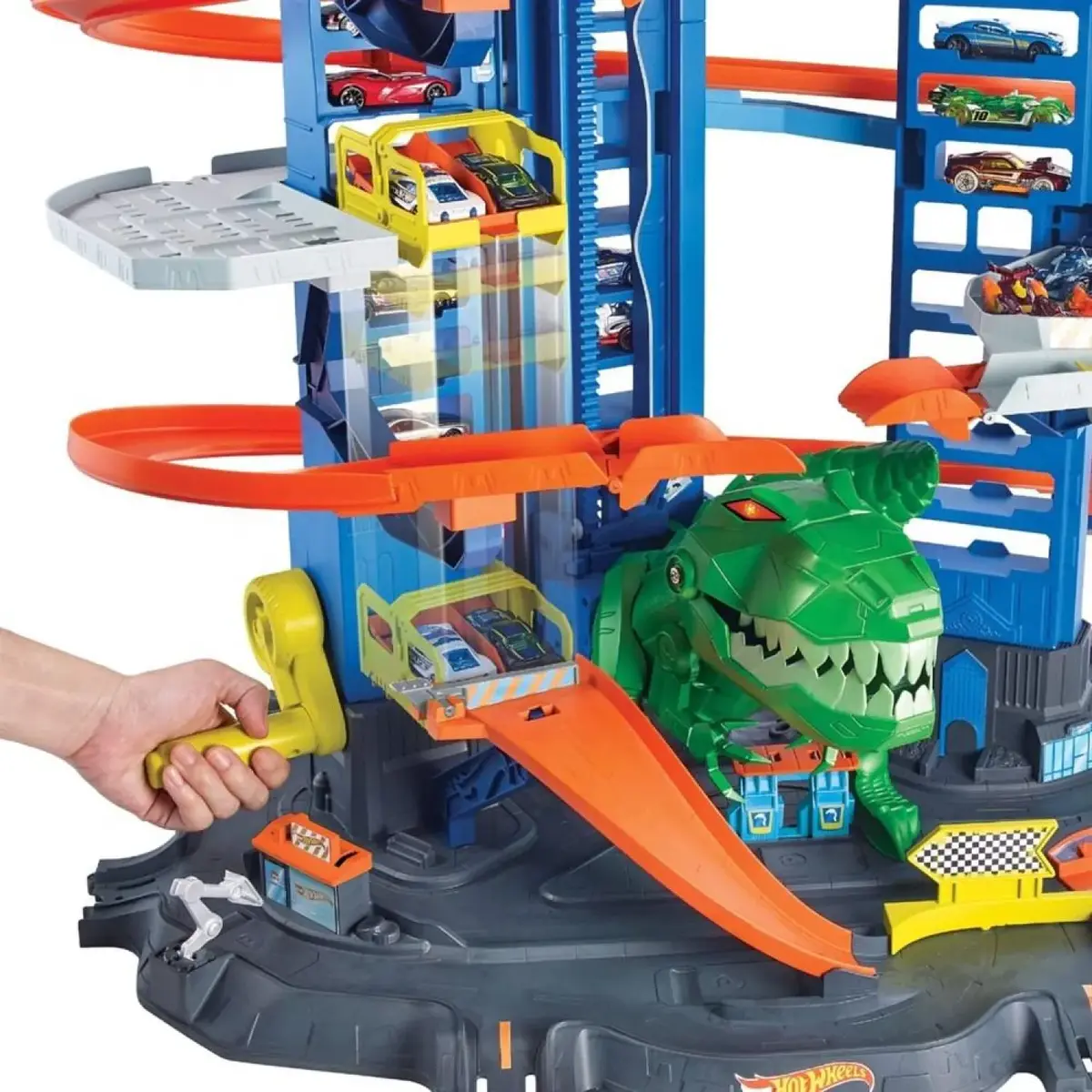 Hot Wheels Robotik T-Rex Ultimate Garaj 