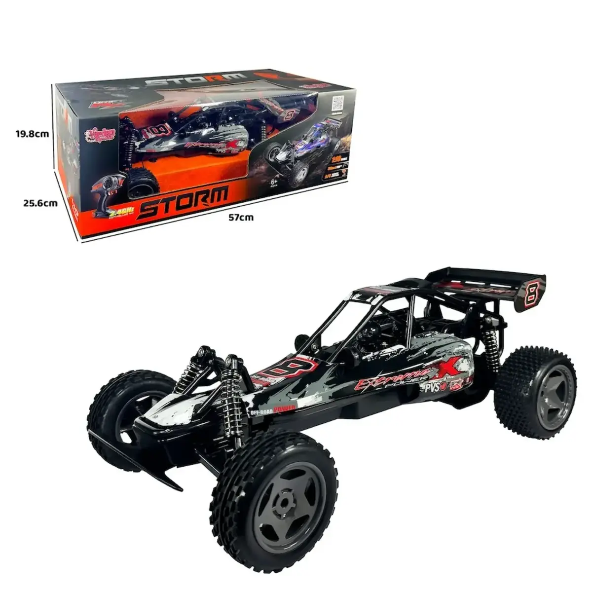 Vardem Uzaktan Kumandalı Full Fonksiyon Şarjlı Hızlı Storm Gösteri Arabası 2.4 Ghz 1:10