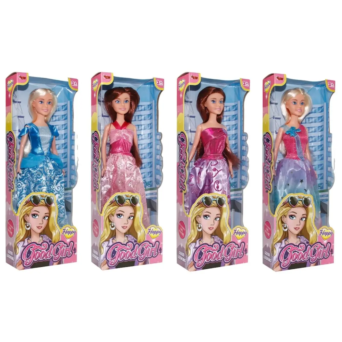 Vardem Kutulu Renkli Kıyafetli Manken Bebek 29 cm