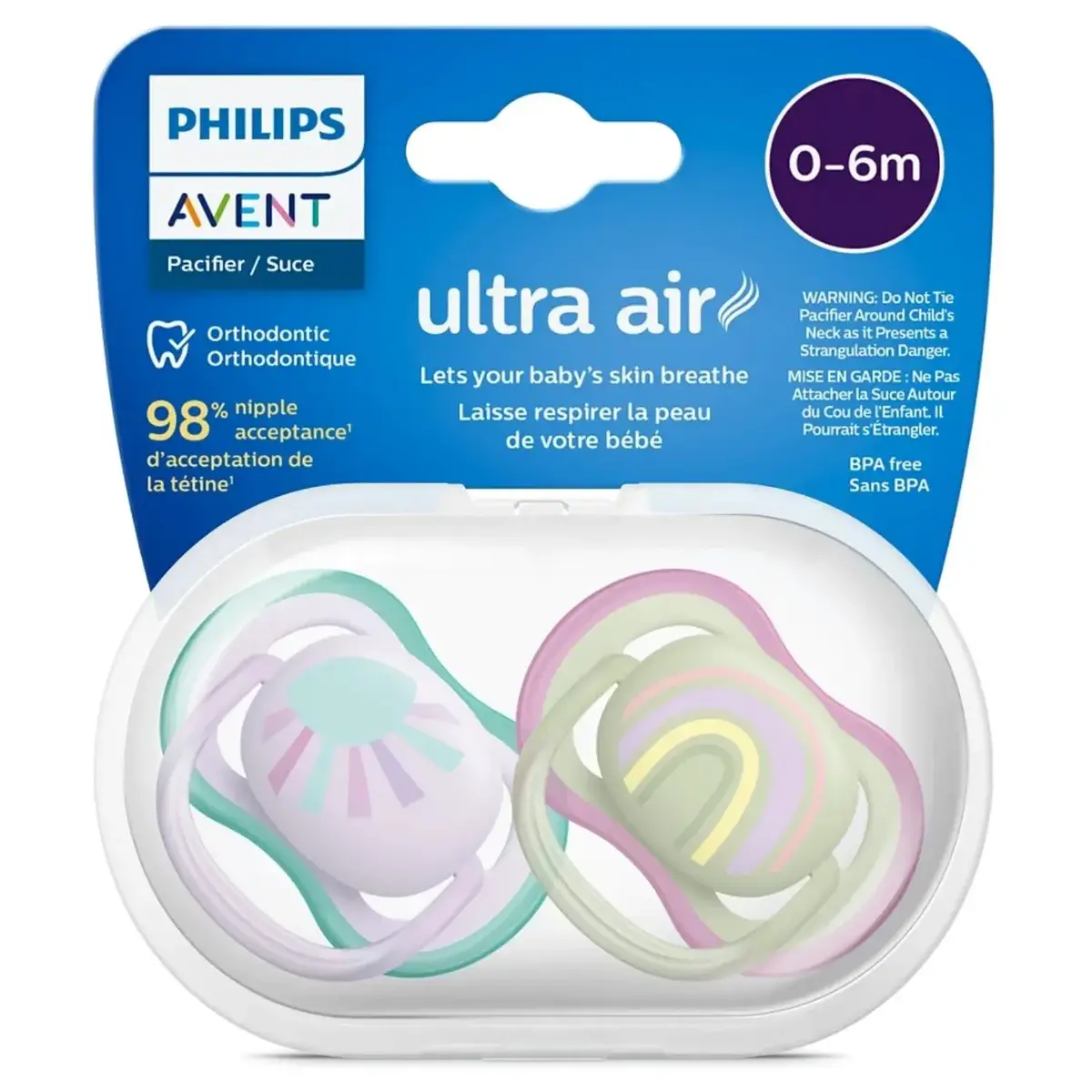 Philips Avent SCF085/59 Ultra Air Emzik 2li Kız 0-6 Ay 