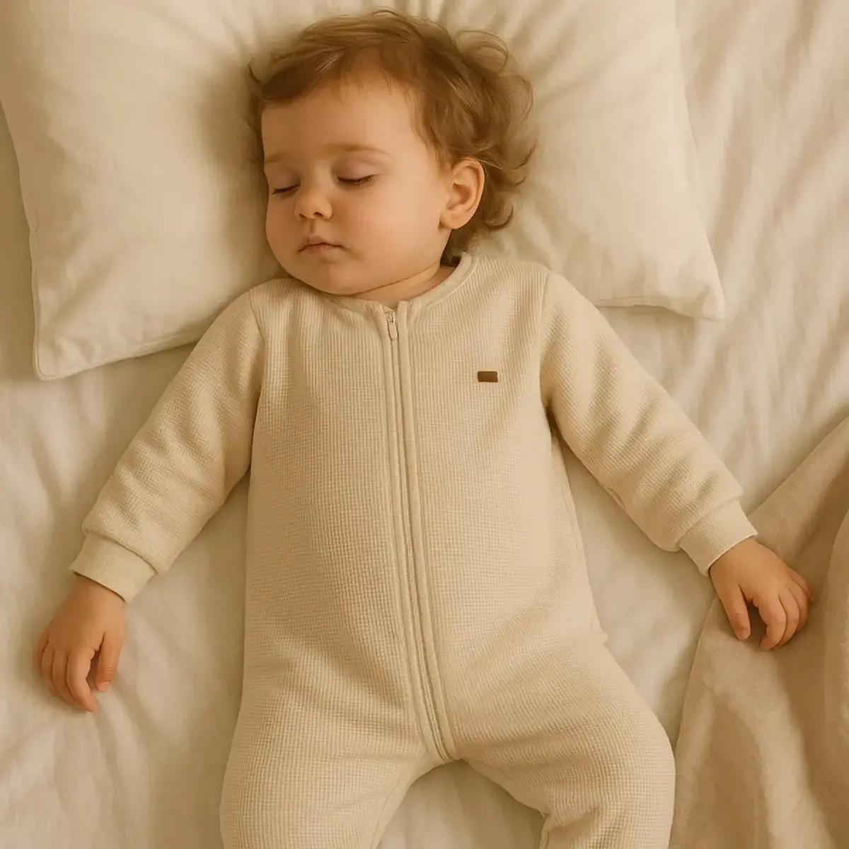 Moi Noi Uyku Tulum Waffle Sarı