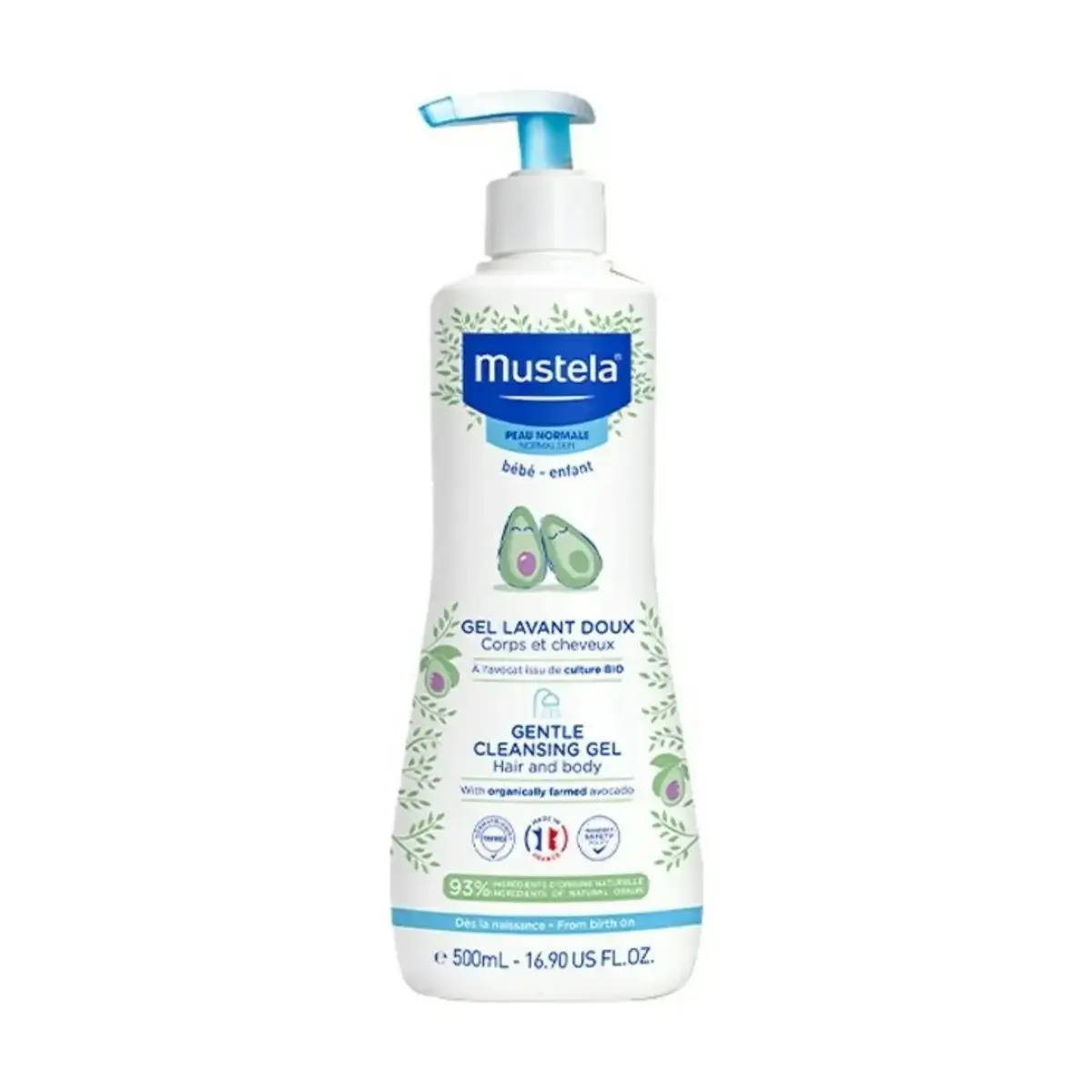Mustela Yenidoğan Şampuanı Avokado İçeriği 500 ml x2
